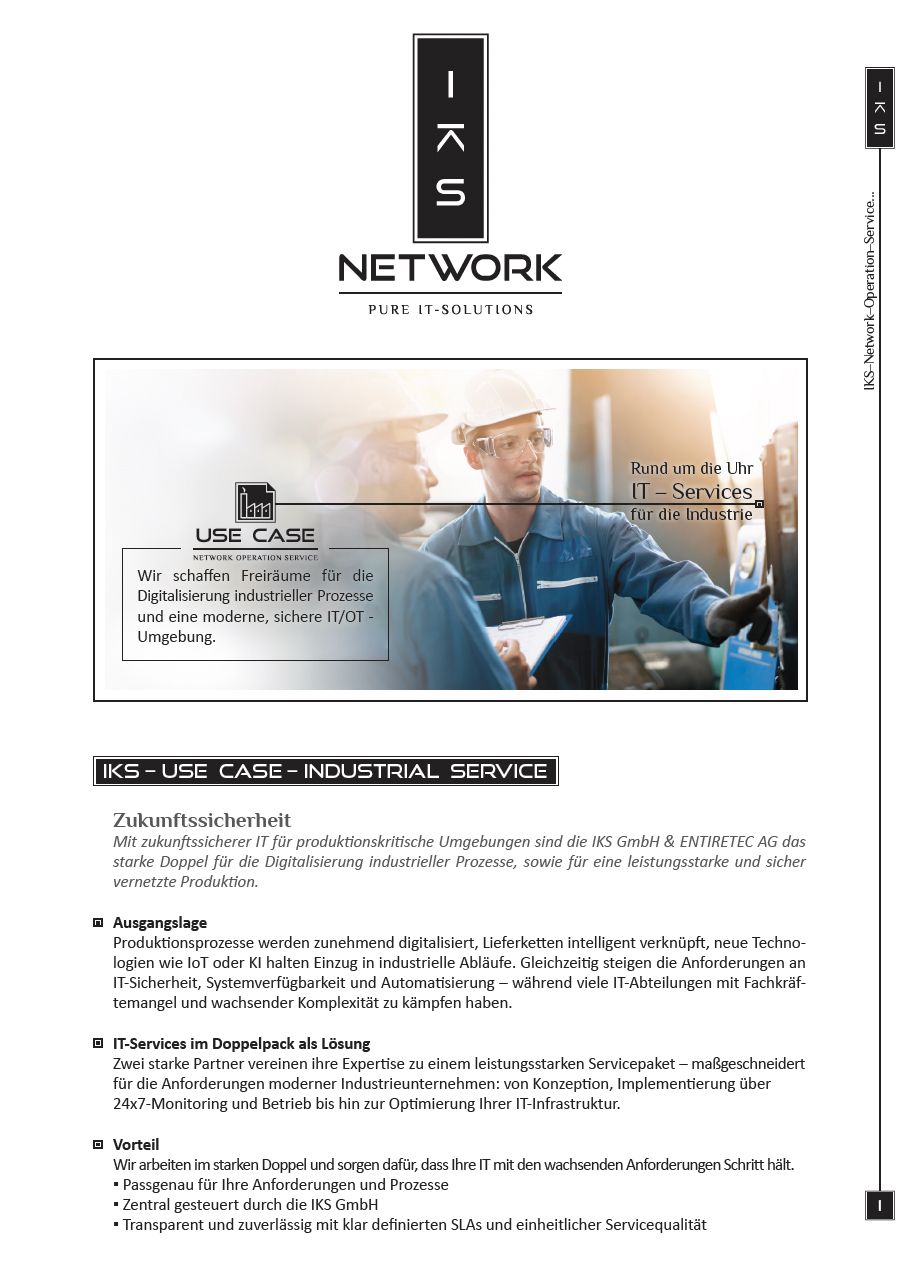 IKS-Use Case-Industrial-Service